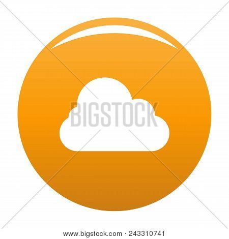 Stratus Icon. Simple Illustration Of Stratus Vector Icon For Any Design Orange
