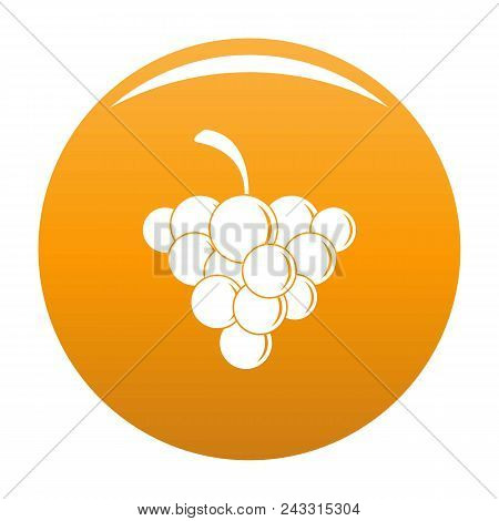 Mellow Grape Icon. Simple Illustration Of Mellow Grape Vector Icon For Any Design Orange