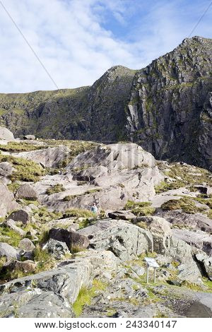 Woman Among The Mountains In The Ring Of Kerry