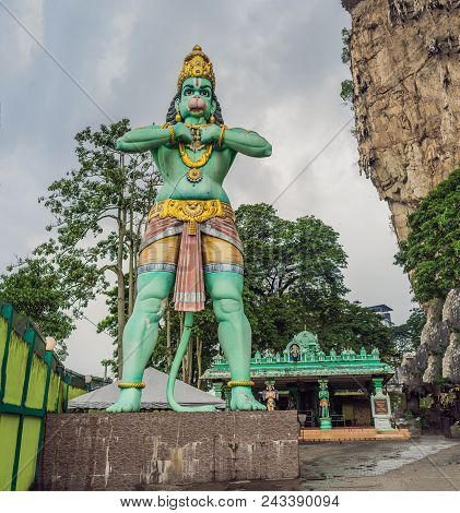 Lord Hanuman Statue, At Batu Caves Kuala Lumpur, Malaysia.