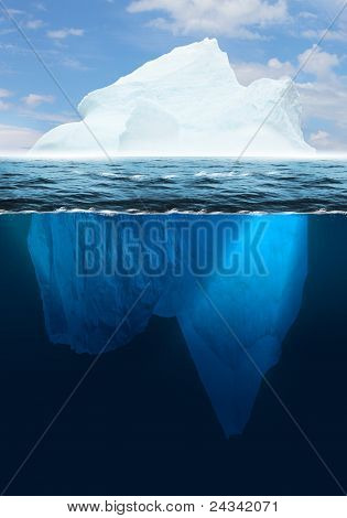 Smeltende isbjerg
