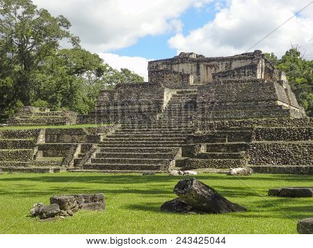 Ancient Maya Archaeological Site Named Caracol Located In Belize In Central America