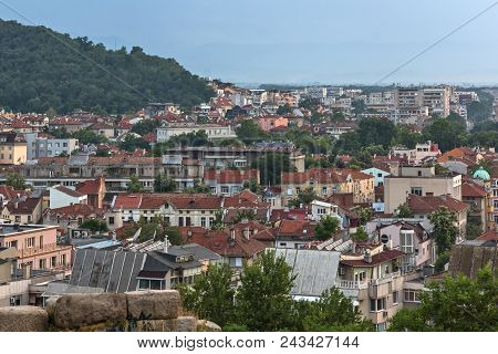 Plovdiv, Bulgaria - May 24, 2018: Amazing Night Panorama To City Of Plovdiv From Nebet Tepe Hill, Bu