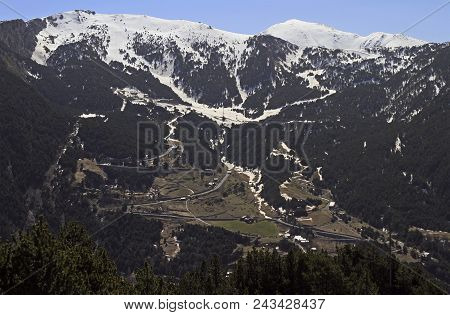 Amazing View From Mirador Roc Del Quer In Andorra