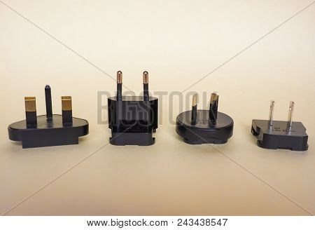 American, European, British And Australian Electrical Plugs