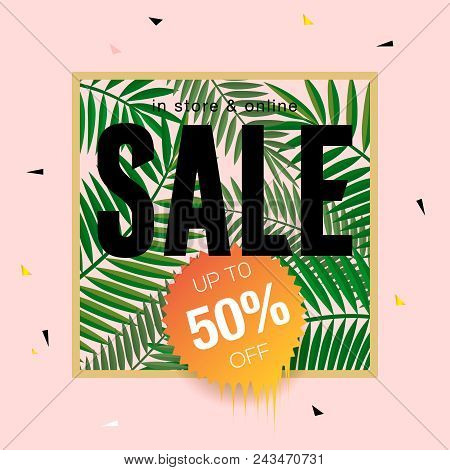 Summer Sale Background Layout For Banners , Wallpaper, Flyers, Invitation, Posters, Brochure, Vouche
