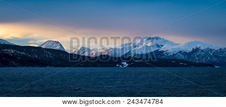 Cinematic Landscape At Arctic Circle Norway Skandinavia