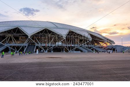 Samara, Russia - May 16, 2018: Samara Arena Football Stadium. Samara - The City Hosting The Fifa Wor