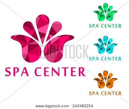 Logo For Spa Center. For Drawing On A Business Card. Relax, Rest, Restoration, Massage.