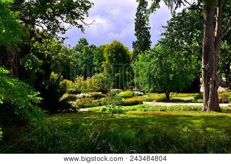 The Beautiful Grounds At Castle Dyck In Germany.