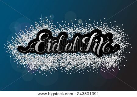 Eps 10. Eid Al Fitr Greeting Card Vector Illustration. Template For Budge, Banner, Icon, Logotype, I