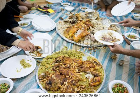 Arabian food closeup