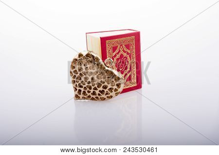 Heart Shape  And Islamic Holy Book Quran Mini Size