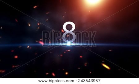 Countdown Motiongraphic 10 To 0. Countdown Start. Amazing Countdown Animation. Ready For Race, Event
