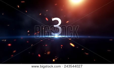 Countdown Motiongraphic 10 To 0. Countdown Start. Amazing Countdown Animation. Ready For Race, Event