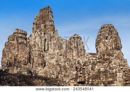 Historic Ruins Of Bayon Temple