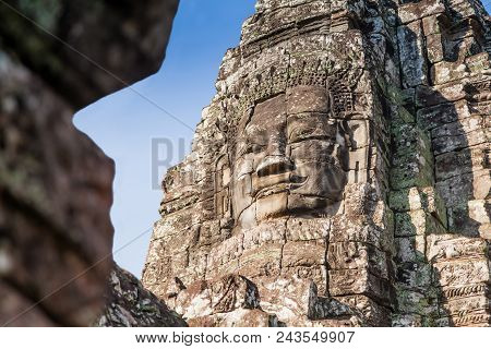 Historic Ruins Of Bayon Temple