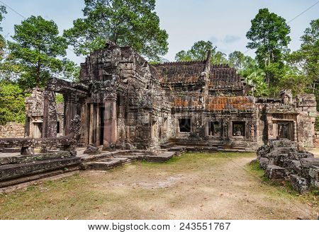Historic Ruins Of Bayon Temple