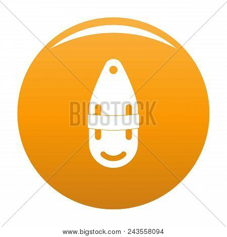 Plastic Bobber Icon. Simple Illustration Of Plastic Bobber Vector Icon For Any Design Orange