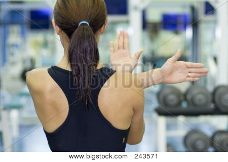 Tratto di spalla In palestra