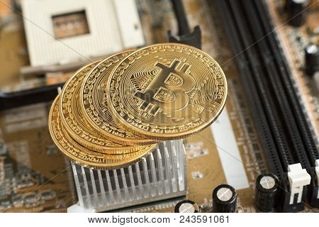 Blockchain Technology, Bitcoin Mining Concept.