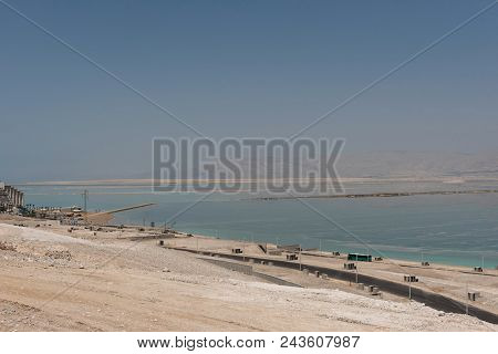 Deserted Landscape Of Dead Sea, Israel
