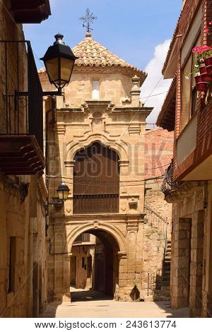 Chapel Of Sant Antonio In The Village Of Cretas, Teruel Province, Argaon, Spain