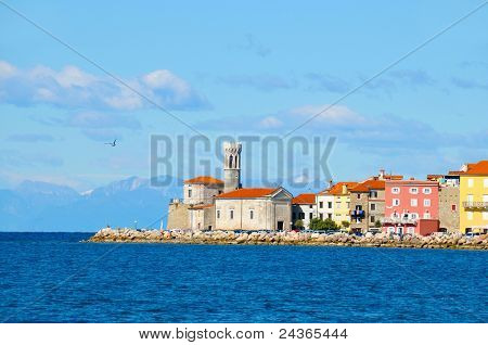 Schilderachtige oude stad Piran - Sloveense kust