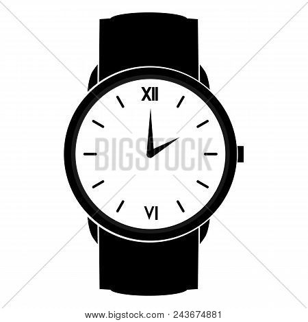 Men's Wristwatch Balck Flat Icon