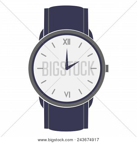 Men's Wristwatch Blue Flat Icon