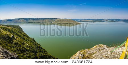 Panoramic View Of The Fjords And The Bay Of Bakota From A Height. Bakota, Ukraine