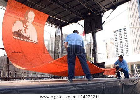 Jack Layton - Memorial de giz