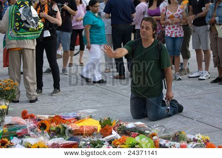 Jack Layton - Memorial de giz
