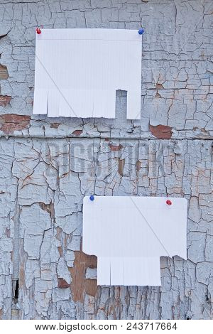 Blank White Paper With Tear Off Tabs