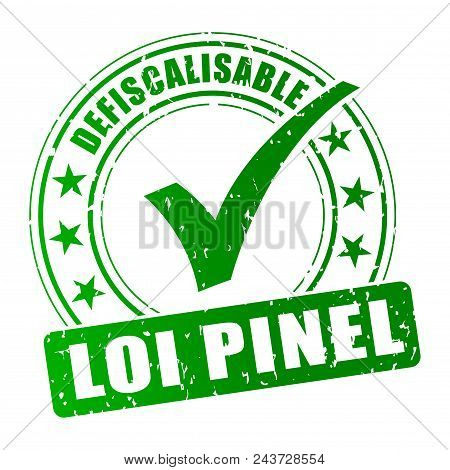 Illustration Of Pinel French Law Green Stamp