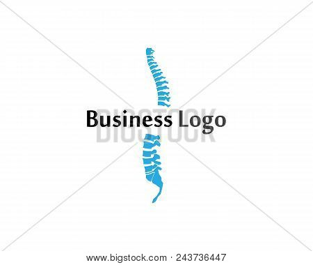Spine Diagnostics Symbol Logo Template Vector Illustration Design