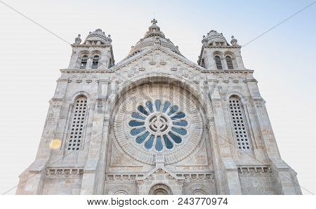 Architectural Detail Of Santa Luzia Basilica In Viana Do Castelo In Northern Portugal