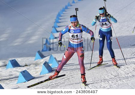 Cheile Gradistei, Roamania - January 30: Unknown Competitor In Ibu Youth&junior World Championships
