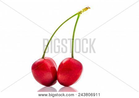 Image Of Cherries Isolated On A White Background