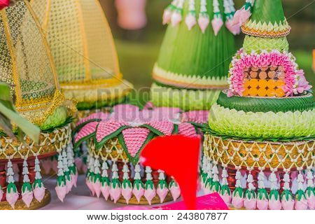 Thailand Wedding, Ceremony.thai Khan Makk Procession.wedding Dowry, The Dowry Marriage In Thailand.