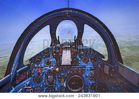 Cockpit Of Flight Simulator - Fighter Mig 21