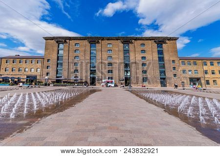 London, United Kingdom - April 17: This Is A View Of Central Saint Martins University, A Famous Arts