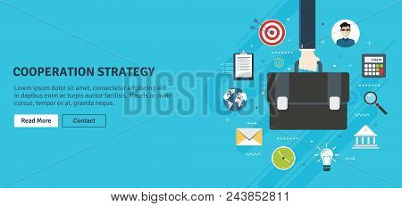 Cooperation Strategy,business Vision And Leadership. Businessman Hand Holding A Briefcase. Target, B