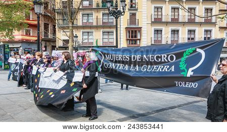 Demonstration Of Activists Mujeres De Negro - Women In Black - Against The War In Israel