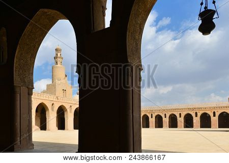 Ibn Tulun Mosque in Cairo, Egypt