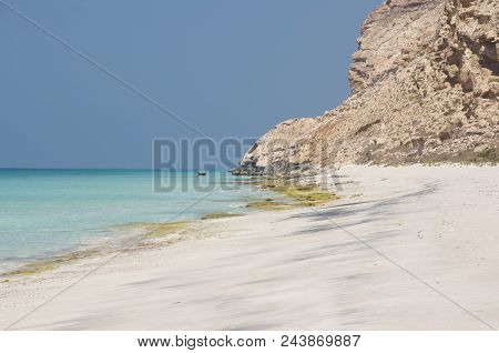 Deserted Beach On Socotra Island In Yemen