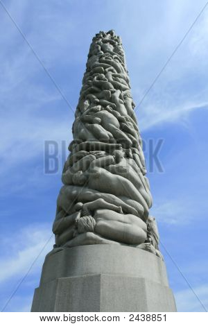 Skulptur af mænds krop