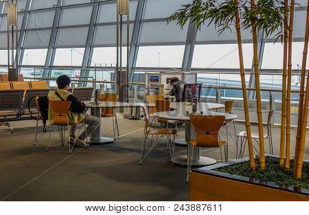 Nagoya, Japan - Mar 19, 2018. Interior Of Chubu Centrair Airport (ngo) In Nagoya, Japan. Chubu Centr