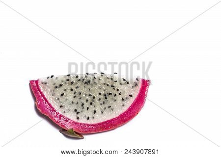 Dolly Shot Of Dragon Fruit On White Background