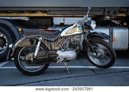 Berlin - May 06, 2018: Road Motorcycle Nsu 250 Max. Oldtimertage Berlin-brandenburg (31th Berlin-bra